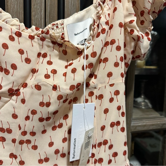 NWOT Reformation Davonne Mini Dress // Size 10 - Picture 8 of 13